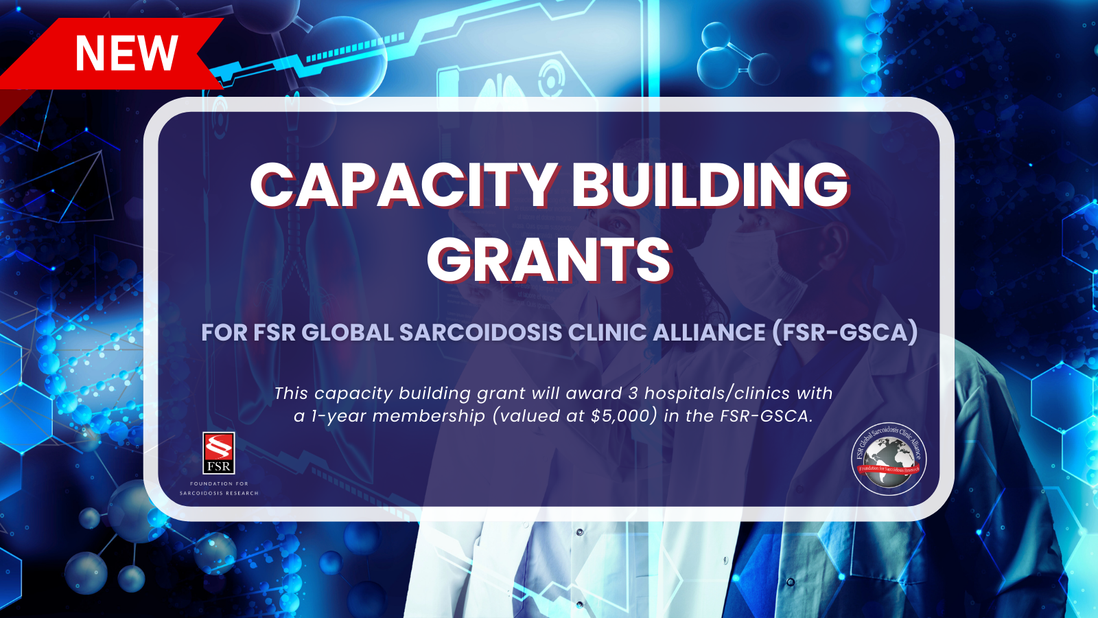 Capacity Building Grants for FSR Global Sarcoidosis Clinic Alliance (FSR-GSCA) banner